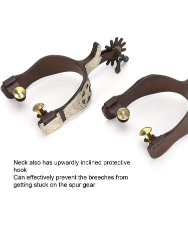 Horse Spurs Low Carbon Steel Horse Boot Spurs Decoration West Cowboy Style Horse Spurs for Riding - Buy Online on GoSupps.com
