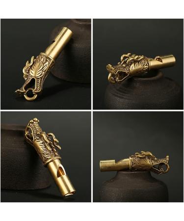 NUOBESTY Dragon Whistle Brass Emergency Survival Keychain 2pcs - Buy Online on GoSupps.com