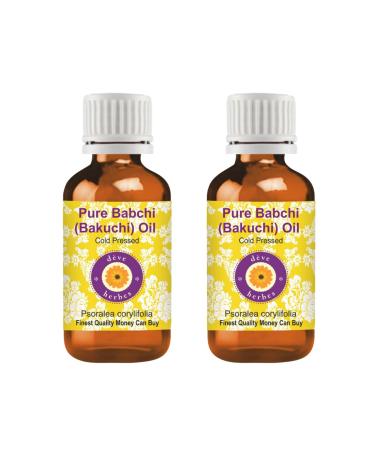 Deve Herbes Babchi (Bakuchi) Oil (Psoralea corylifolia) | Cold Pressed | Pure | Natural | for Diluting Essential Oils | for Skin & Massage | Non-Sticky | Lightweight | Unisex | 30ml X 2 (2 oz)