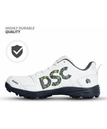 DSC Beamer Cricket Shoes - Lightweight & Durable for Boys & Men | Black | Size 8 UK 9 US 42 EU - Buy Internationally - Buy Online on GoSupps.com