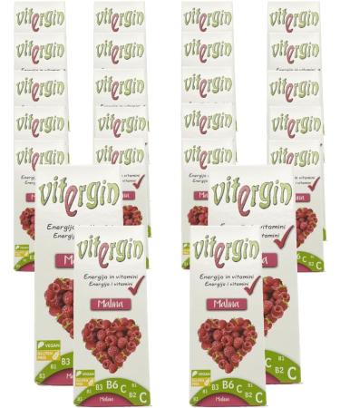 VITERGIN Respberry Vitamin Candy - Spicy Citrus Flavour in 24 Packs (20 Sweets Each Pack). Sweet Sweets for a Daily Energy Boost - Buy Online on GoSupps.com
