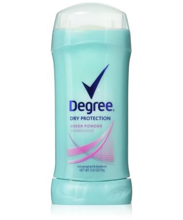 Degree Deodorant 2.6oz Womens Sheer Powder Twin Pk