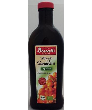 Donath Donath Organic Unsweetened Whole Fruit Sea Buckthorn 2 x 500ml (Pack of 2)