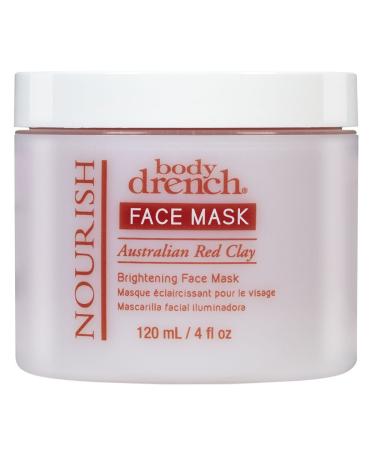 Body Drench Nourish Australian Red Clay Brightening Face Mask - 4 oz | Revitalize & Illuminate Your Skin - Shop Internationally - Buy Online on GoSupps.com
