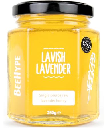 BeeHype Lavish Lavender - 100% Pure Raw Honey with Natural Enzymes Vitamins Minerals and Antioxidants 6 x 250g Lavish Lavender Pack of 6 - Buy Online on GoSupps.com
