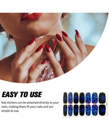 dijiusidy Nail Art Stickers Self-Adhesive Fingernail Decal with Strap Glue DIY Art Decor Full Cover Manicure Kits for Women Girls YMX222 - Buy Online on GoSupps.com