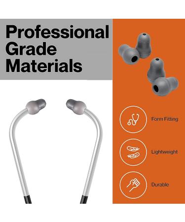 Silicone Eartips Earbud Replacement for Littmann Stethoscopes - Comfortable Fit Ear Tips & Earplugs - Cardiology IV Parts - Buy Online on GoSupps.com