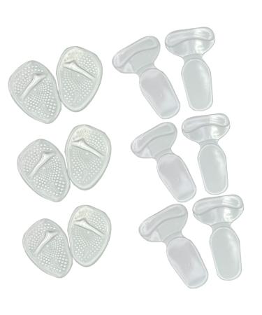 HOUSON High Heel Pads Set Shoes Heel Protection Ball Pad Anti Slip Shoe Cushion TYP3