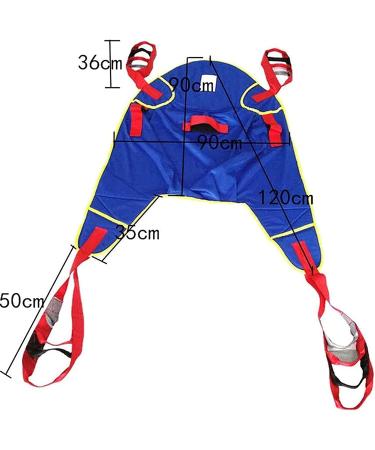 Patient Lift Toileting Sling for Shower Home Use Electric Transfer Belt with Head Support Handicap Commode Patient Lift Slings for Elderly Bariatric Divided U Slings 0620 - Buy Online on GoSupps.com