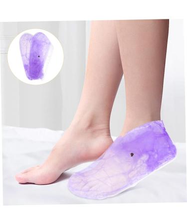 FRCOLOR 1 Pair Hand Wax Set Foot Wax Set Moisturizing Gloves Lotion Disposable Glove Foot Healing Gloves Whitening Foot Gloves DIY Wax Cover Paraffin Cover Paraffin Bags 33x19.2x0.8cm Violet - Buy Online on GoSupps.com