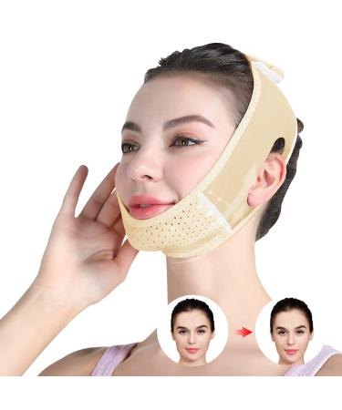 Reusable Chin strap Face Lifting Slimming Belt, Double Chin Reducer Chin Up Mask, V Line Mask Facial Slimming Strap, Slimming Face Mask