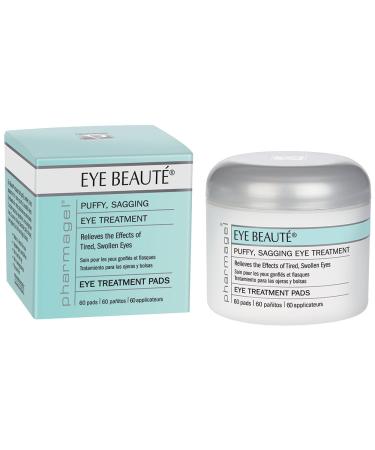 Pharmagel Complexe Eye Beaute Treatment Pads | Herbal Solution | Under Eye Bags and Puffy Eyes Treatment | Pads for Tired Swollen and Sagging Eyes - 60 Count