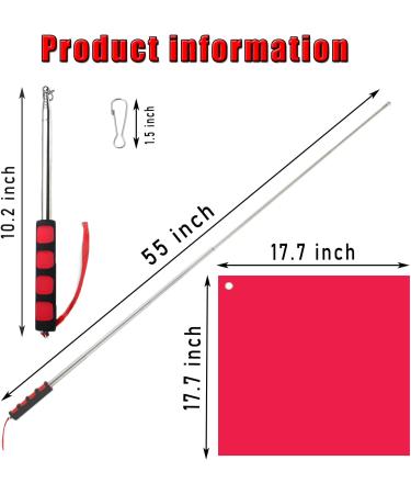 Horse Training Flag with Extendable Stainless Flagpole 5 Color Equestrian Training Flags Pole Horse Training Equipment with Telescoping Handheld Flagpole for Horse Lunging Training - Buy Online on GoSupps.com