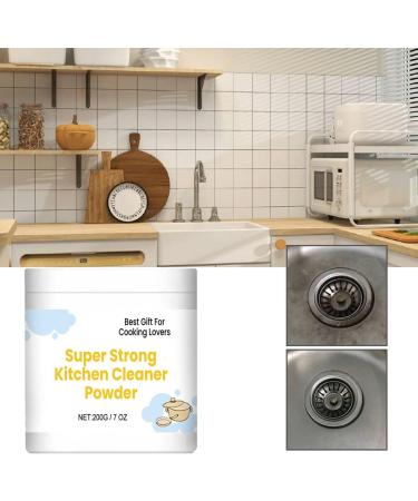 Super Strong Kitchen Cleaner Powder Household Multifunctional Stainless Steel Strong Cleaning Agent Powerful Kitchen All-Purpose Powder Cleaner Cleaning (2pcs) - Buy Online on GoSupps.com