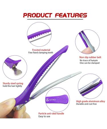 Letao 10-Piece Professional Hair Clips Set for Women - Styling Accessories for Hair Stylists & Girls - Buy Online on GoSupps.com