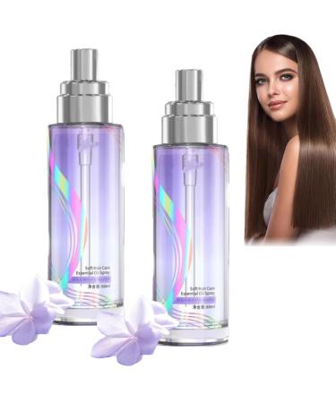 Long-Lasting Lightweight Hair Soft Essential Oil Spray Fluffy Volumizing Hair Spray for Women and Men (Purple)