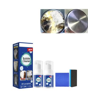 Bubble Cleaner Foaming Heavy Oil Stain Cleaner Kitchen Deep Cleaning Spray Stubborn Grease & Grime Remover Bubble Spray (2 * 30ml) 2*30ml