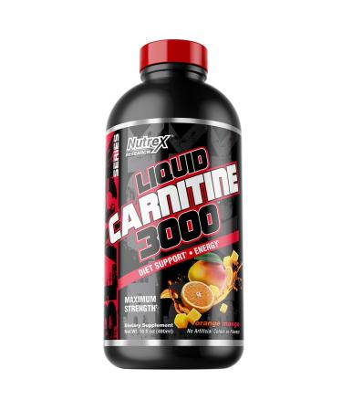 Nutrex Research Liquid Carnitine 3000 Orange Mango 16 fl oz (480 ml)