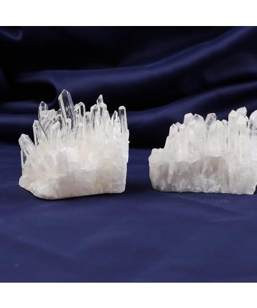 1pc Crystals and Stones Natural Clear Quartz Cluster Irregular Raw Minerals Home Office Desktop Decor Ornaments Gifts Natural Luster (Color : Clear Size : 1pc 20-30g) 1pc 20-30g Clear - Buy Online on GoSupps.com