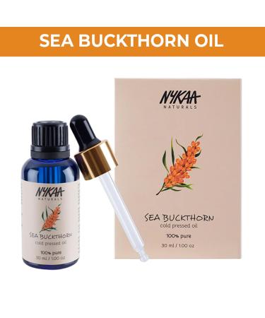 Nykaa Naturals Sea Buckthorn Oil for Women - 100% Pure Cold Pressed - 1 oz | International Shipping Available - Buy Online on GoSupps.com