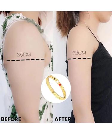 Ryaupy Stainless Steel Titanium Magnetic Bracelet for Men & Women - Gold Magnetic Bangle Jewelry - Buy Online on GoSupps.com