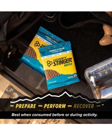 Honey Stinger Energy Waffle Variety Pack 15 Count (3 Each: Honey Peanut Butter Cinnamon Salted Caramel Cookies & Cream) Organic Honey Energy Snack for Sports Fitness Outdoor Activities & On-the-Go Fuel - Buy Online on GoSupps.com