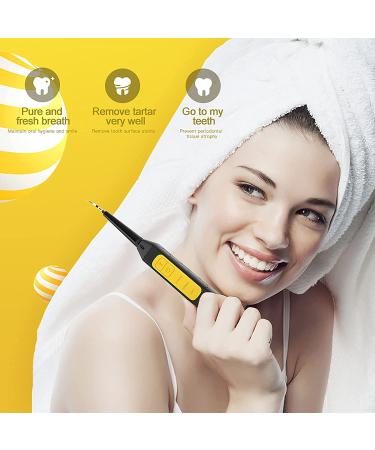 Tooth Cleaner with Mouth Mirror - Adult Teeth Cleaning Tool (Yellow) - Buy Online on GoSupps.com