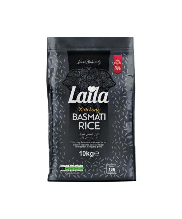 Surya Foods UK Laila Xtra Long Basmati Rice 10 Kg Xtra Long Basmati Rice is free from Cholesterol and are Super Low in Fat and Sugar Naturally packed with Vitamins and Minerals