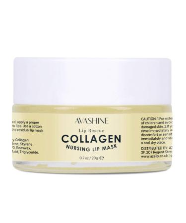 Avashine Collagen Lip Sleep Mask - Hydrating Lip Treatment & Moisturizer for Dry Lips - Buy Online on GoSupps.com