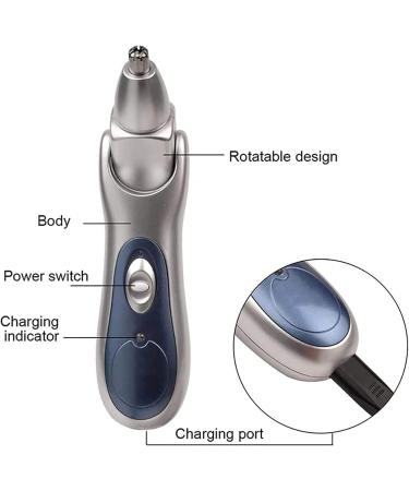 Buy Painless Rechargeable Ear & Nose Hair Trimmer - Waterproof Dual Edge Clipper for Easy Grooming | Unisex & Easy to Clean - Buy Online on GoSupps.com