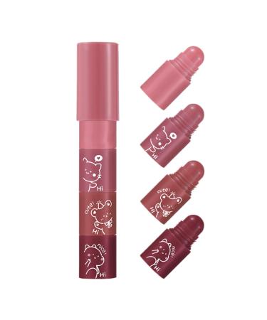 Matte lip gloss makeup lip gloss Nonsticky Lipstick Matte Lip Gloss Set for Women Long Lasting Matte Lip Glaze Waterproof Lipstick Set B B