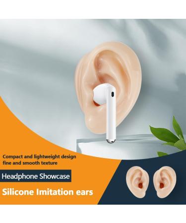 2 Pcs Silicone Ear Model Fake Ear Models Left and Right Soft Flexible Model Fake Ear Piercing Practice Realistic Silicone Ear Mold for Study Practice Teaching Tool Jewelry Display - Buy Online on GoSupps.com