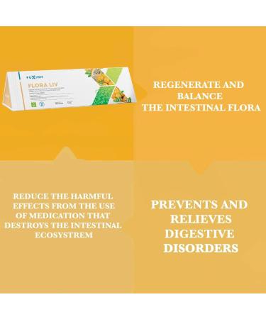 10-Day Trial Pack for Colon Cleanse & Defense - Drink Prunex 1 Before Sleep Drink Flora Liv After Breakfast 5000mg per Stick of Each Plus Small Ergonomic Clear Shaker 12oz w. Mixer Ball & White Lid - Buy Online on GoSupps.com