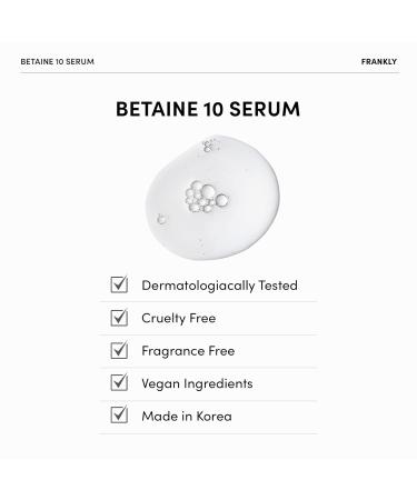 Frankly Betaine 10 Serum - Vegan Skin Calm & Restore | 10% Betaine & 1% Niacinamide | EWG Green | International Shipping - Buy Online on GoSupps.com