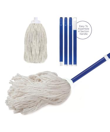 Lola Cotton Deck Mop Head, Soft Cotton Yarn, Fits Most Standard US Threaded Handles, 1 Refill 2011