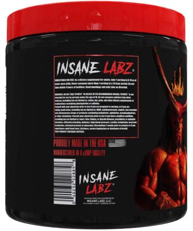 Insane Labz Hellboy Edition Pre Workout Powder - High Stimulant NO Booster | Boosts Focus, Energy, Endurance & Nitric Oxide Levels | 35 Servings Lemonade Flavor - Buy Online on GoSupps.com