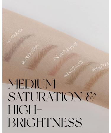 EQUMAL Live Brow Micro Pencil - Ultra Fine 1mm Tip for Natural-Looking Brows | Sweatproof Eyebrow Makeup with Spoolie Brush in Deep Auburn - Buy Online on GoSupps.com