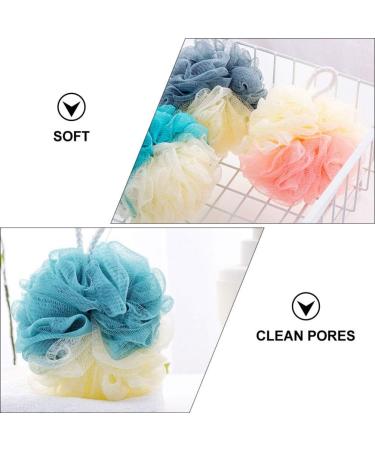 8pcs Color Matching Bath Ball & Sponge Set | Men's Body Wash Loofah & Massage Scrubber - Perfect for Shower & Relaxation - Buy Online on GoSupps.com