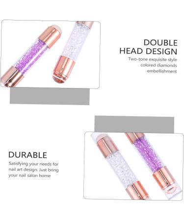 minkissy 4 Pcs Nail Stamp Silicone Nail Art Printer Silicone Nail Pen Nail Art Stamper Kit Silicone Nail Tools French Manicure Stamp Diy Manicure Tool Double Head Purple Silica Gel Die 11.5X2X2CMx2pcs Purple Transparent Colorx2pcs - Buy Online on GoSupps.com
