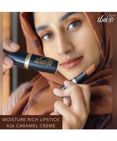 Iba Halal Care Pure Lips Moisturizing Lipstick Shade A36 Caramel Creme - Hydrating Vegan & Halal Certified Lip Color for International Shipping - Buy Online on GoSupps.com