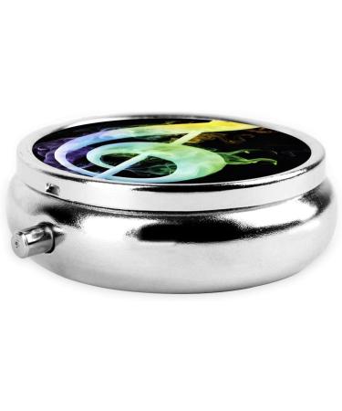 Colorful Music Notes Mini Round Pill Box | 3 Compartment Medicine Organizer | Portable Travel Pill Case for Home & Office - Buy Online on GoSupps.com