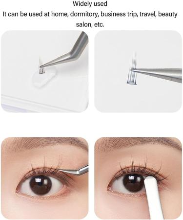 Eyeline 4-Piece Eyelash Extension Tweezers Set - Stainless Steel Multifunctional Green Tweezers for False Eyelash Application - Buy Online on GoSupps.com