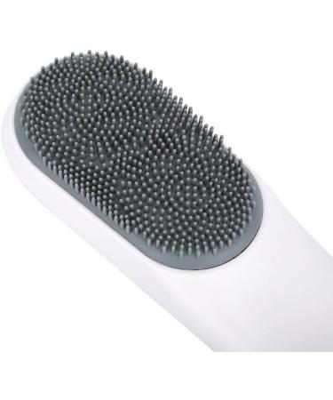 Electric Silicone Bath Brush - Waterproof Vibrating Body Shower Cleansing & Massager - Long Handle Multi-functional Design (Gray) - Buy Online on GoSupps.com