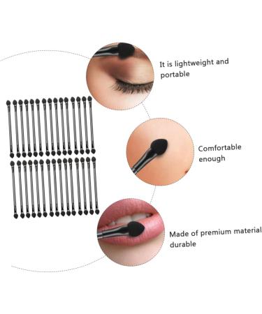 Healeved 60 Pcs Double Ended Eyeshadow Brush Double-headed Eyeshadow Stick Cosmetic Tool Artificial Fiber - Buy Online on GoSupps.com