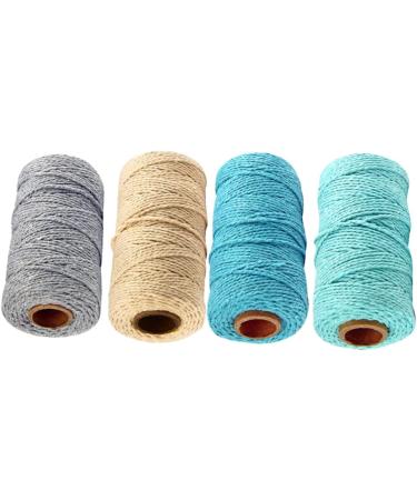 Coheali 8 Rolls Twisted Cord Rope - Natural Kitchen Thread for DIY Crafts Macrame Accessories & Gift Wrapping - High-Quality Nylon Cord for Tinkering & Baking - Buy Online on GoSupps.com