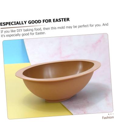 IMIKEYA Egg Silicone Mold Handmade Soap Easter Egg Resin Easter Chocolate Molds Candy Easter Party Molds Bistuit Easter Egg Cake Silicone Dessert Molds Egg Shape Mousse Cake Silica Gel 3D 12.3X9.5X4CM Coffee - Buy Online on GoSupps.com