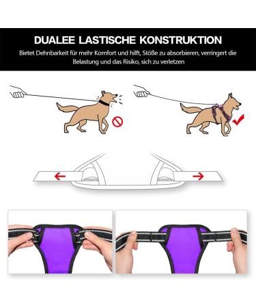 POPOT No-Pull Reflective Dog Harness - Front-Control Pet Vest for Training & Walking (Violet Large) - Buy Online on GoSupps.com