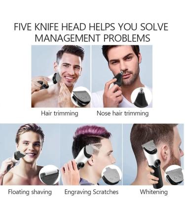 Premium Hair Clippers for Men | All-in-One Grooming Kit - Cordless Trimmer for Beard Nose Body & Face - Electric Razor in Black - Buy Online on GoSupps.com