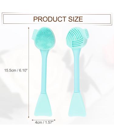 VOCOSTE Silicone Facial Cleansing Brush - Multifunction Handheld Face Scrubber for Skincare Massage - Green - Perfect for Healthier Skin & Deep Cleansing - Buy Online on GoSupps.com