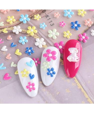DIY Image Design Candy Flowers Love Heart 5D Geometric Animal Nail Stickers Embossed(5D-K113) - Buy Online on GoSupps.com